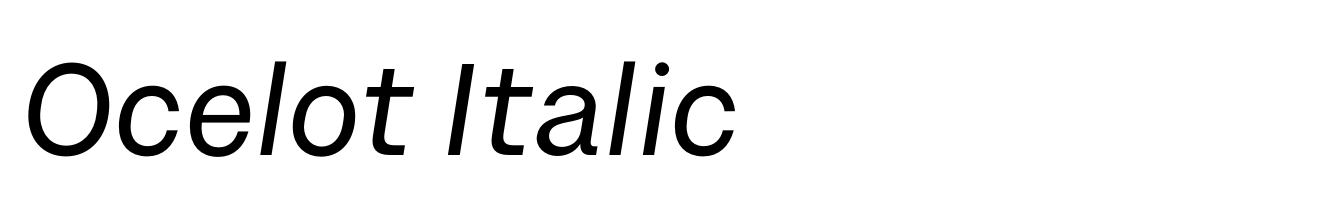 Ocelot Italic